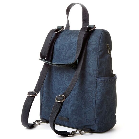 New! SAKROOTS Recycled Eco-Twill Loyola Convertible Backpack Crossbody Bag Blue - Picture 4 of 6
